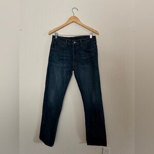 LEVI’S 501 Relaxed Fit Straight Leg Button-Fly No Stretch Jeans Men’s 34x36